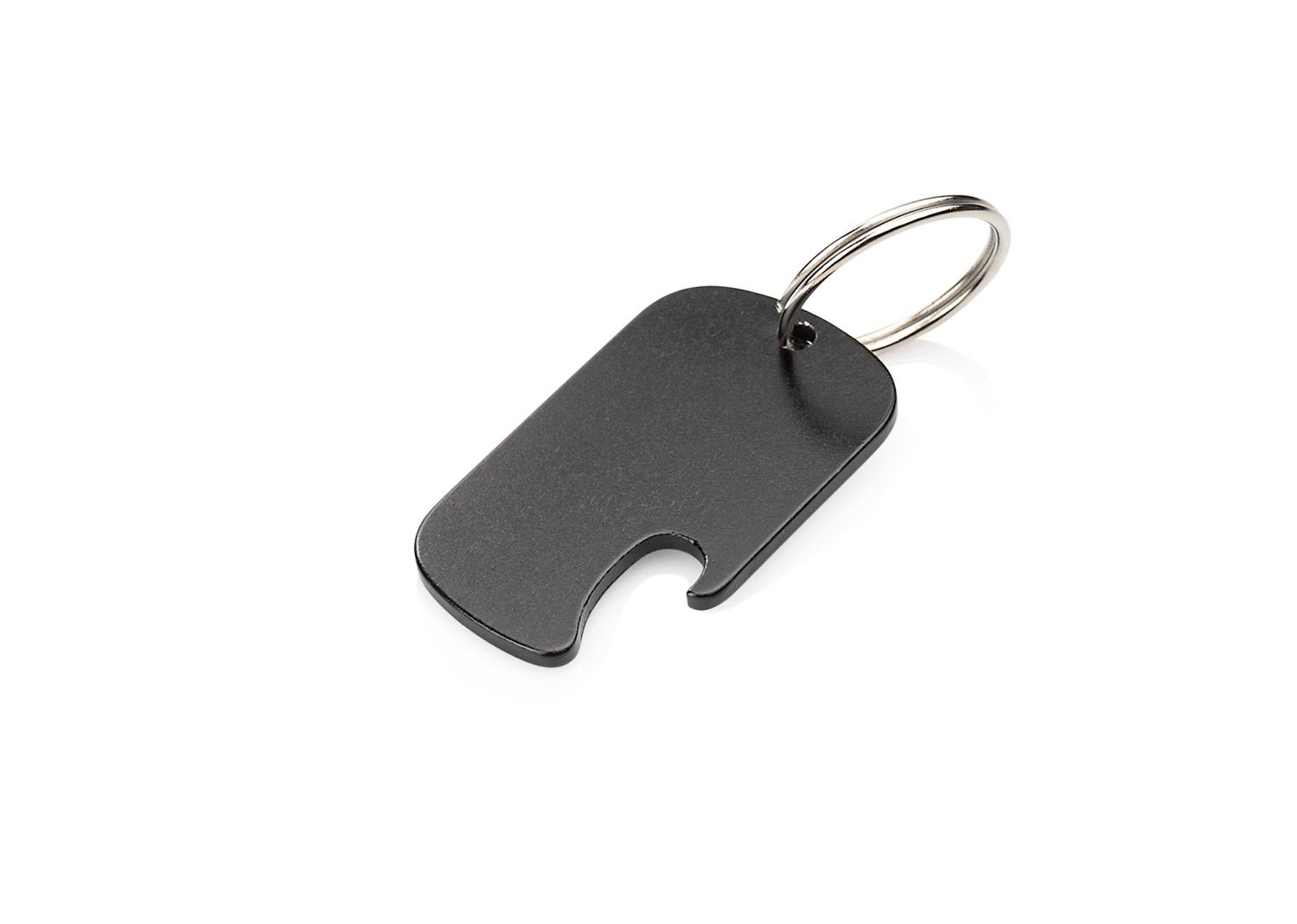 Llavero metálico easy Negro front