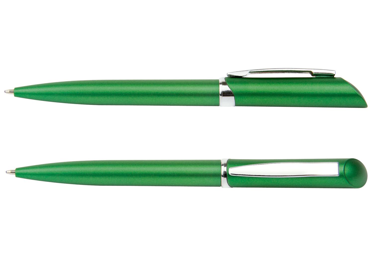 Bolígrafo dresde Verde Esmeralda front