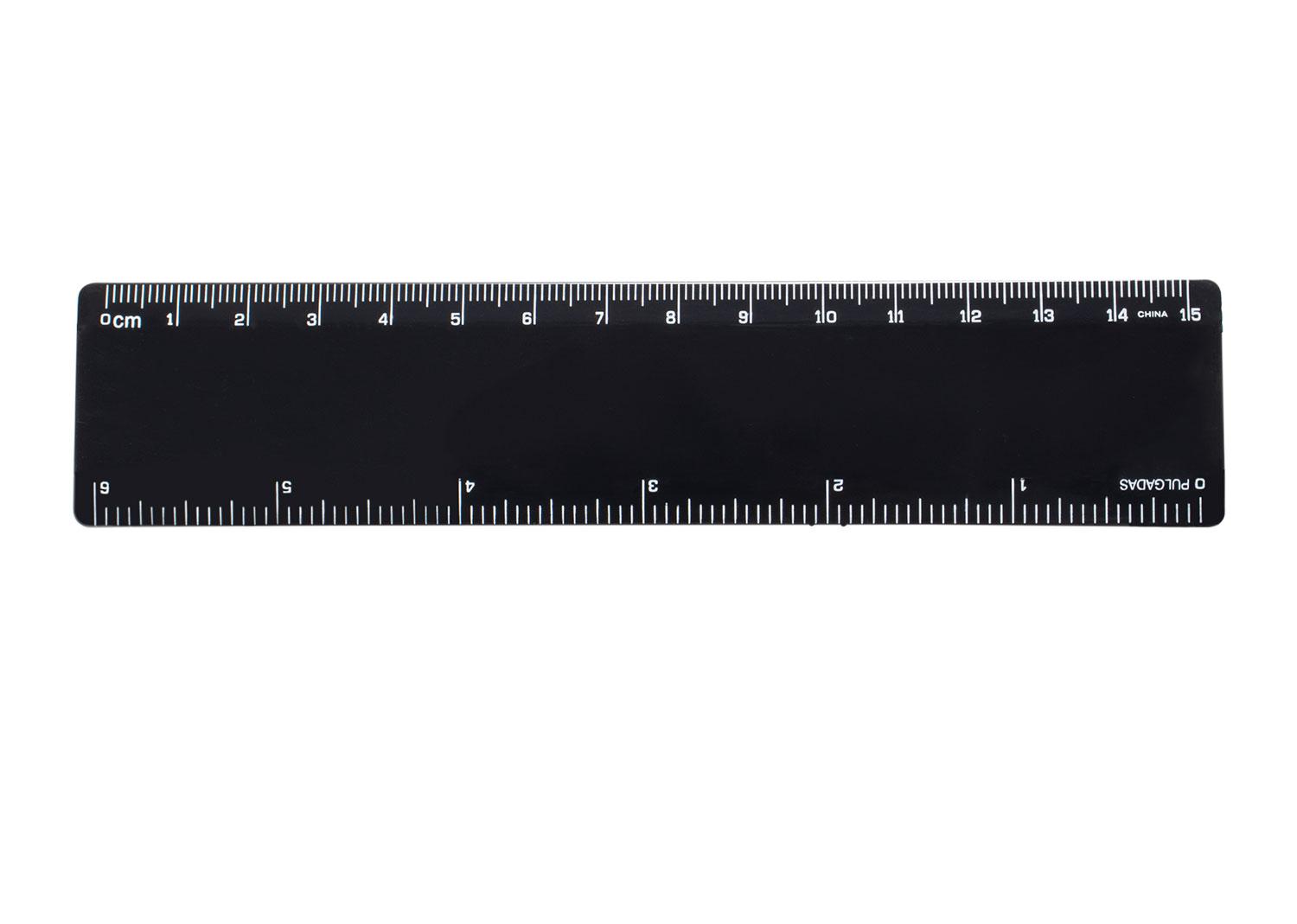 Regla plastica darwin Negro front