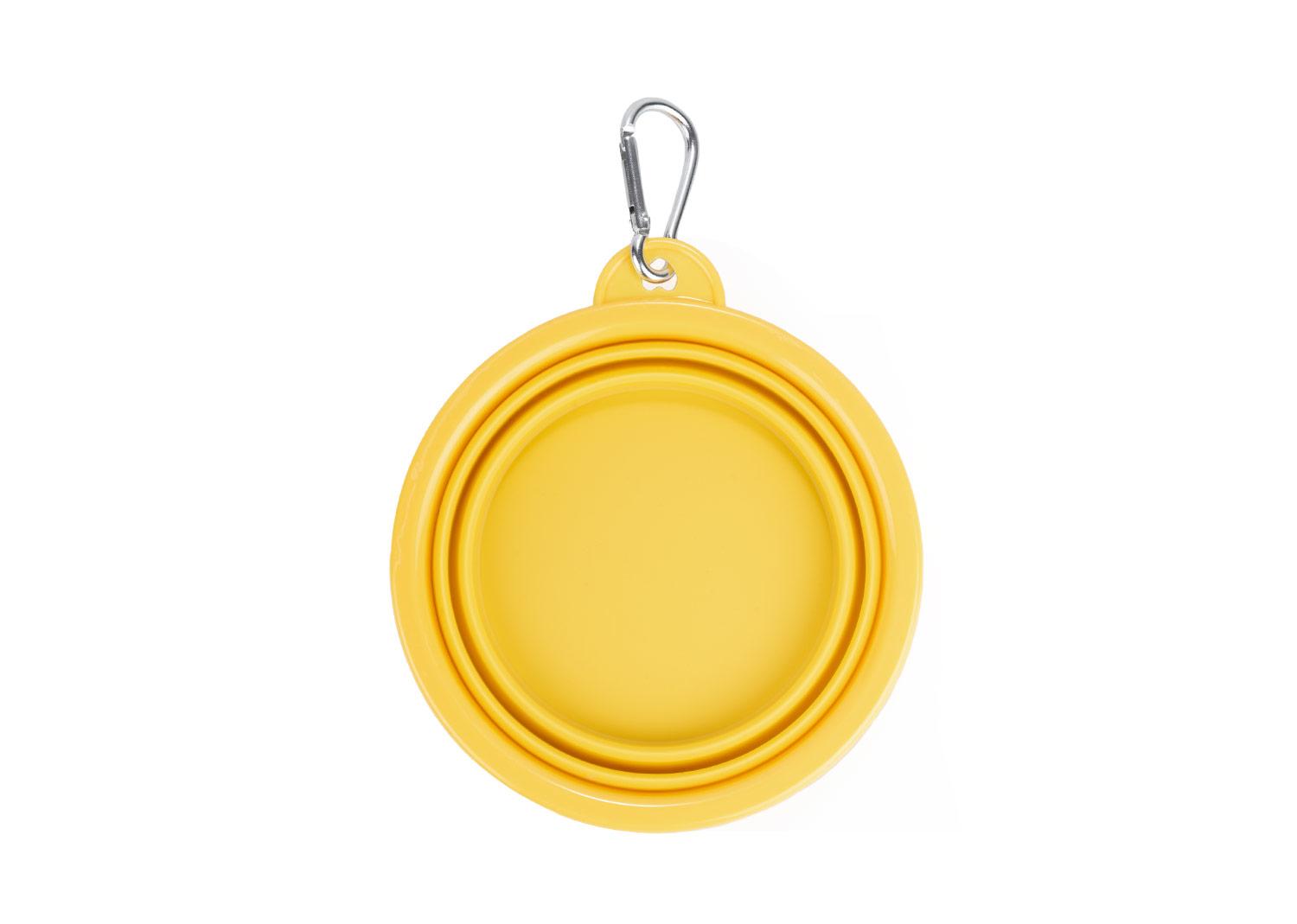Bebedero para mascotas kitty Amarillo front