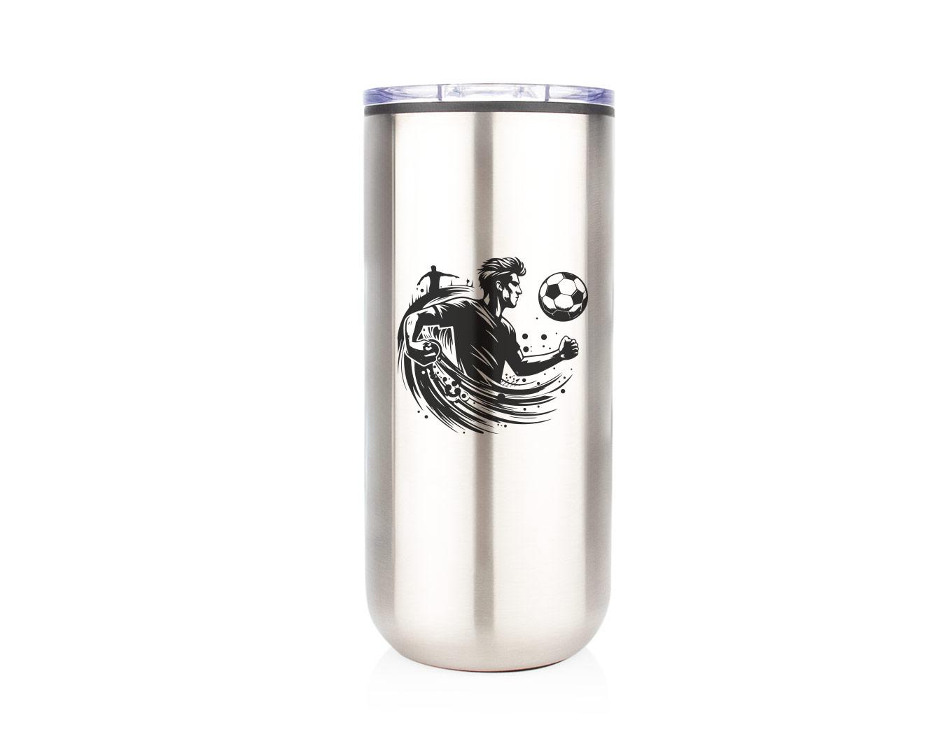 Vaso en acero dodger 500 ml / 17 oz Plateado / Negro miniatura 4
