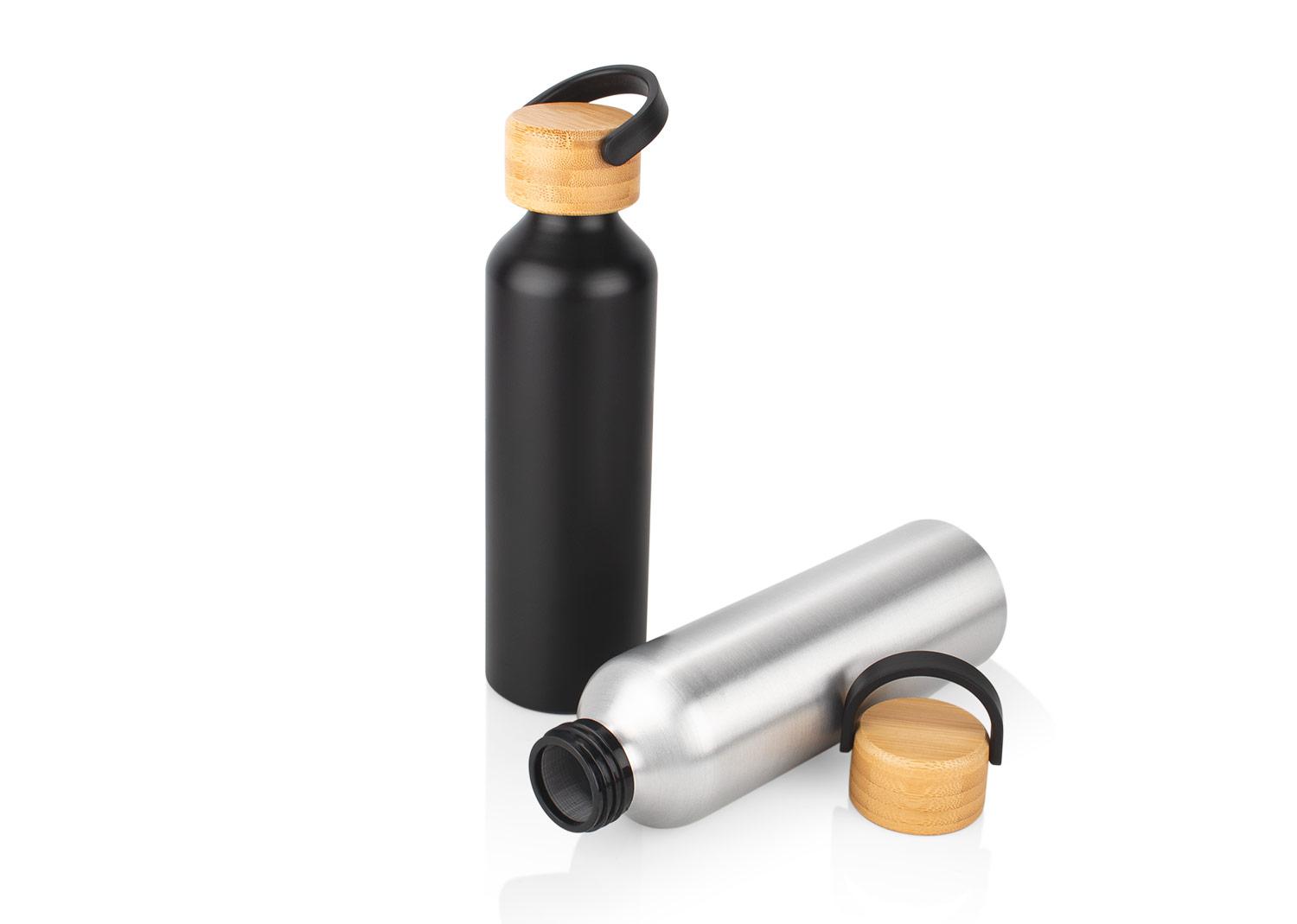 Botella en aluminio knick 650 ml / 22 oz Negro miniatura 2