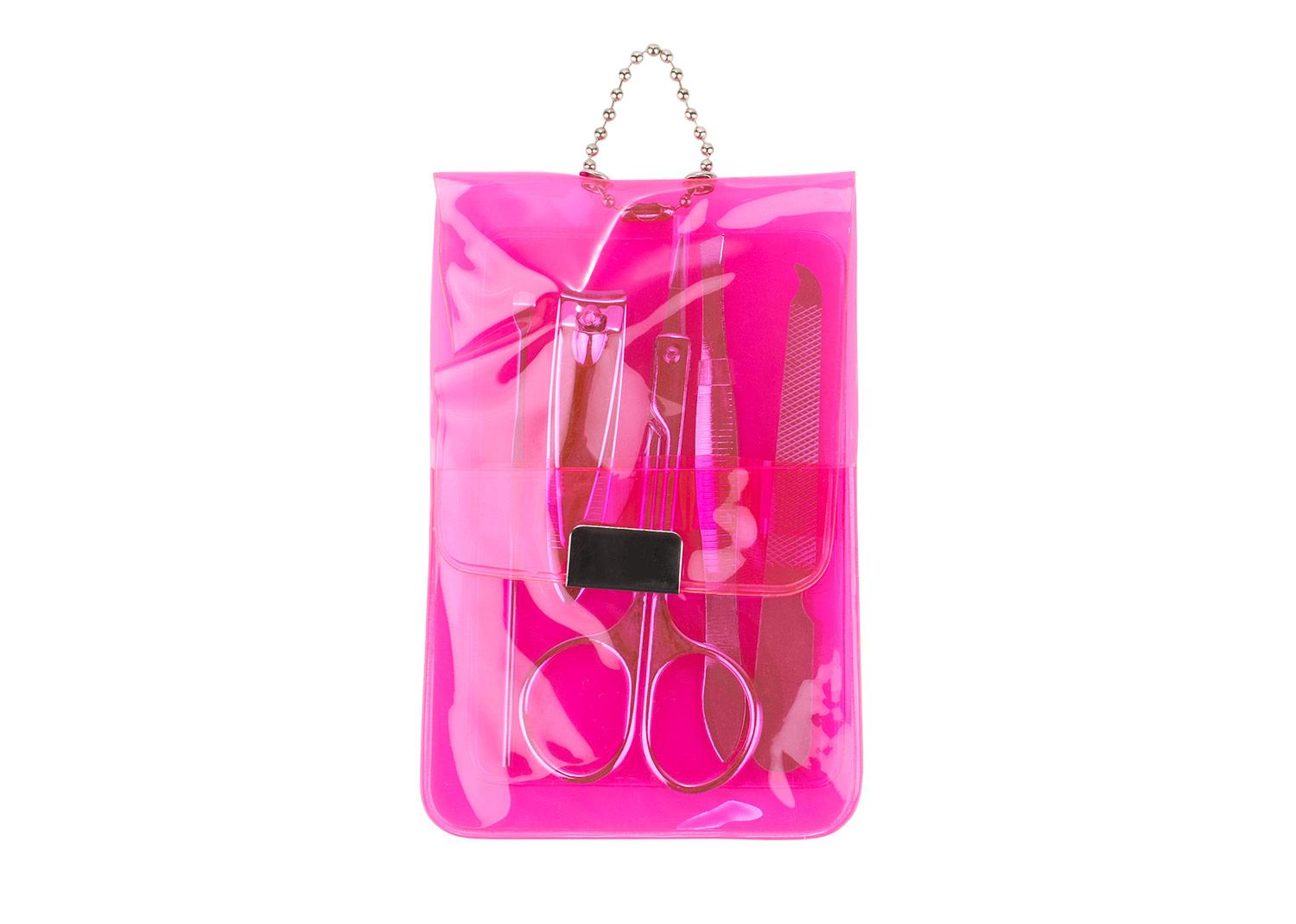 Set de manicure neón Rosado front