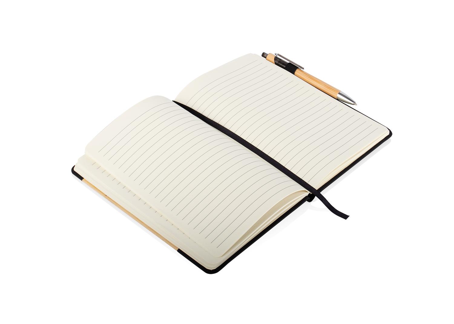 Libreta bambú journey con bolígrafo Negro miniatura 2