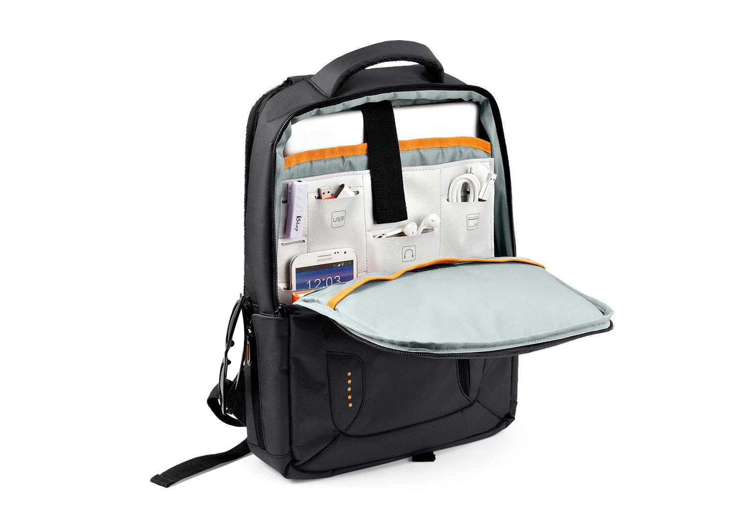 Portalaptop victoria 13 lts. Negro front