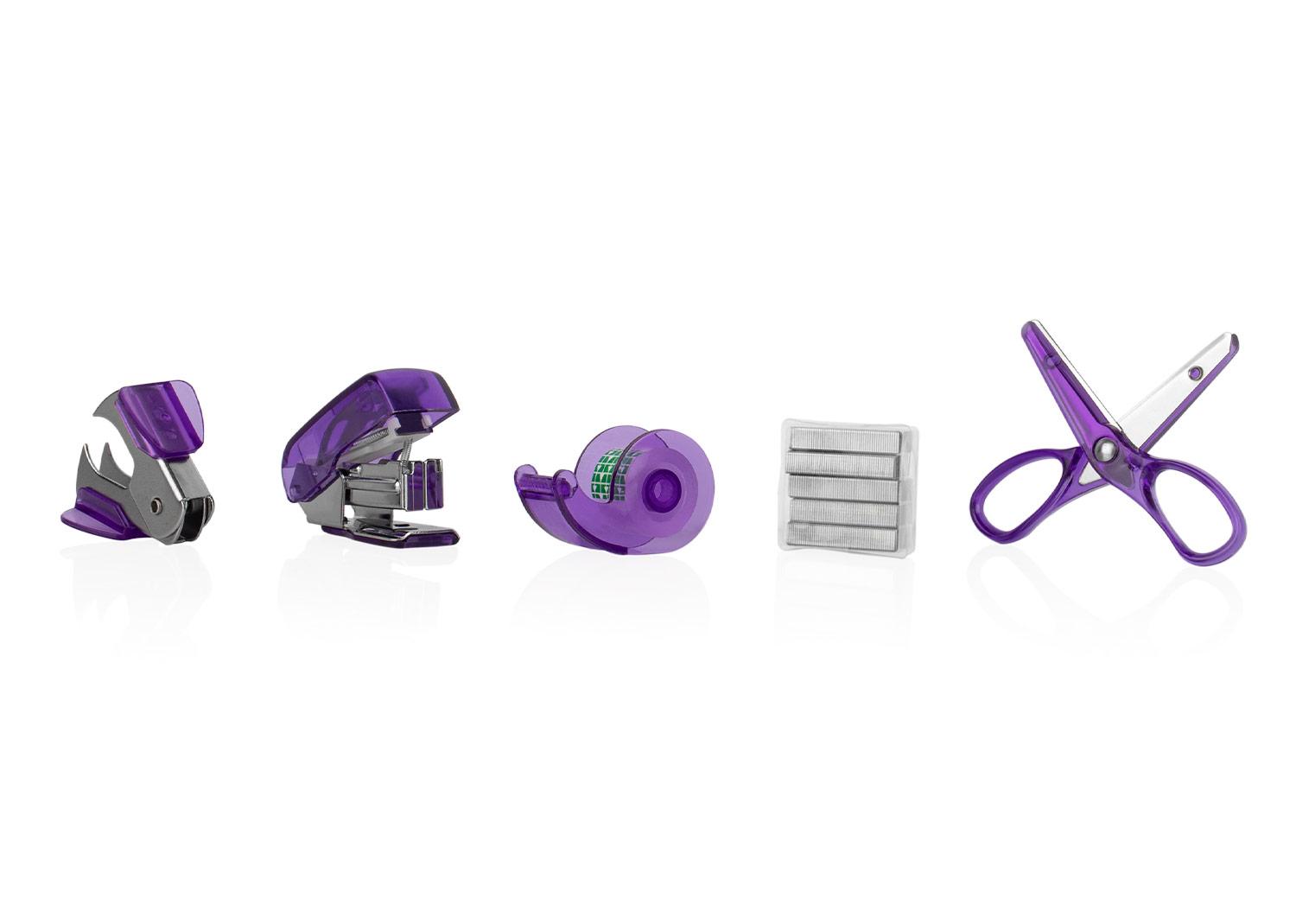 Kit de escritorio hector Morado miniatura 2
