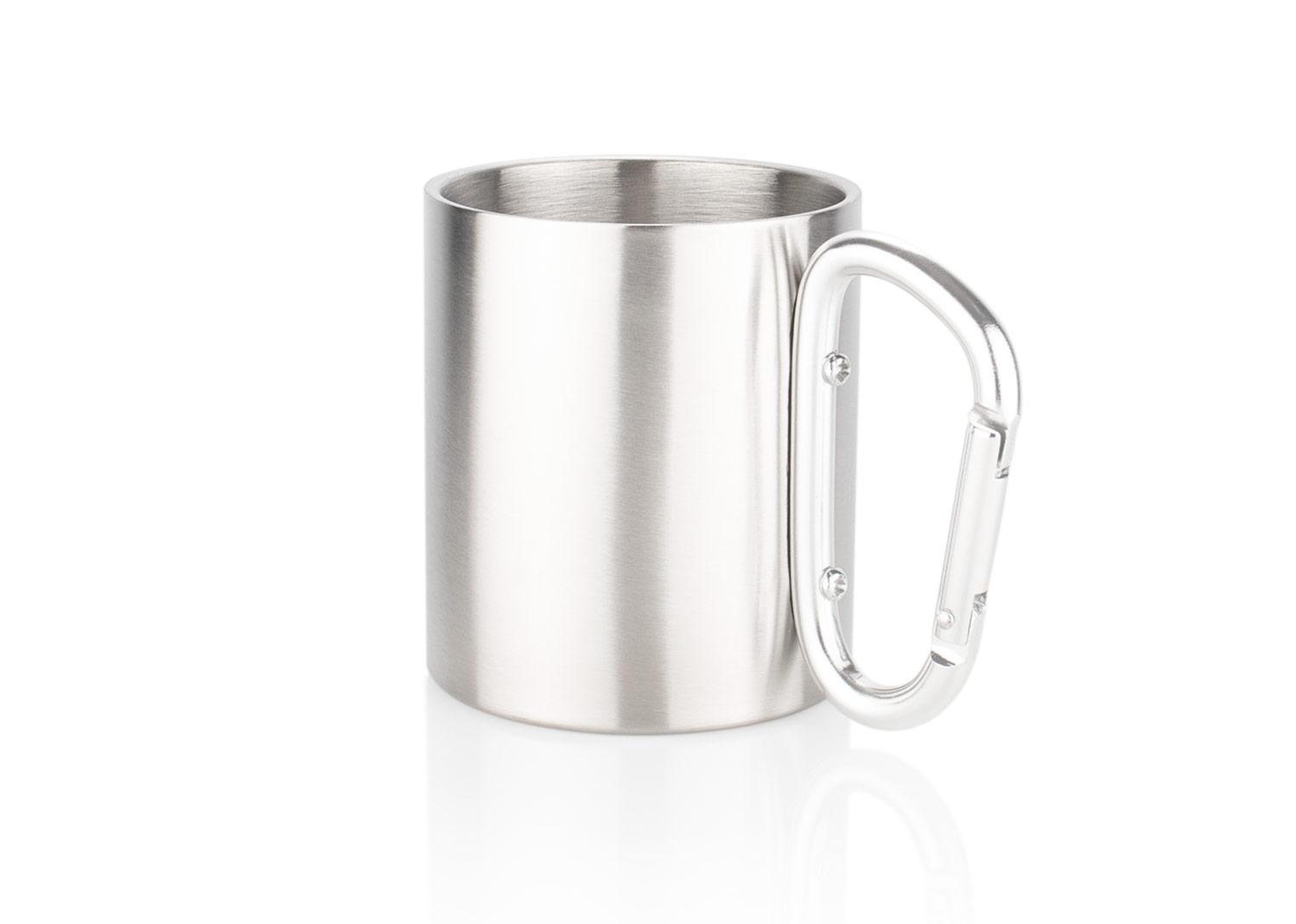 Vaso en acero jet 200 ml / 7 oz Plateado front