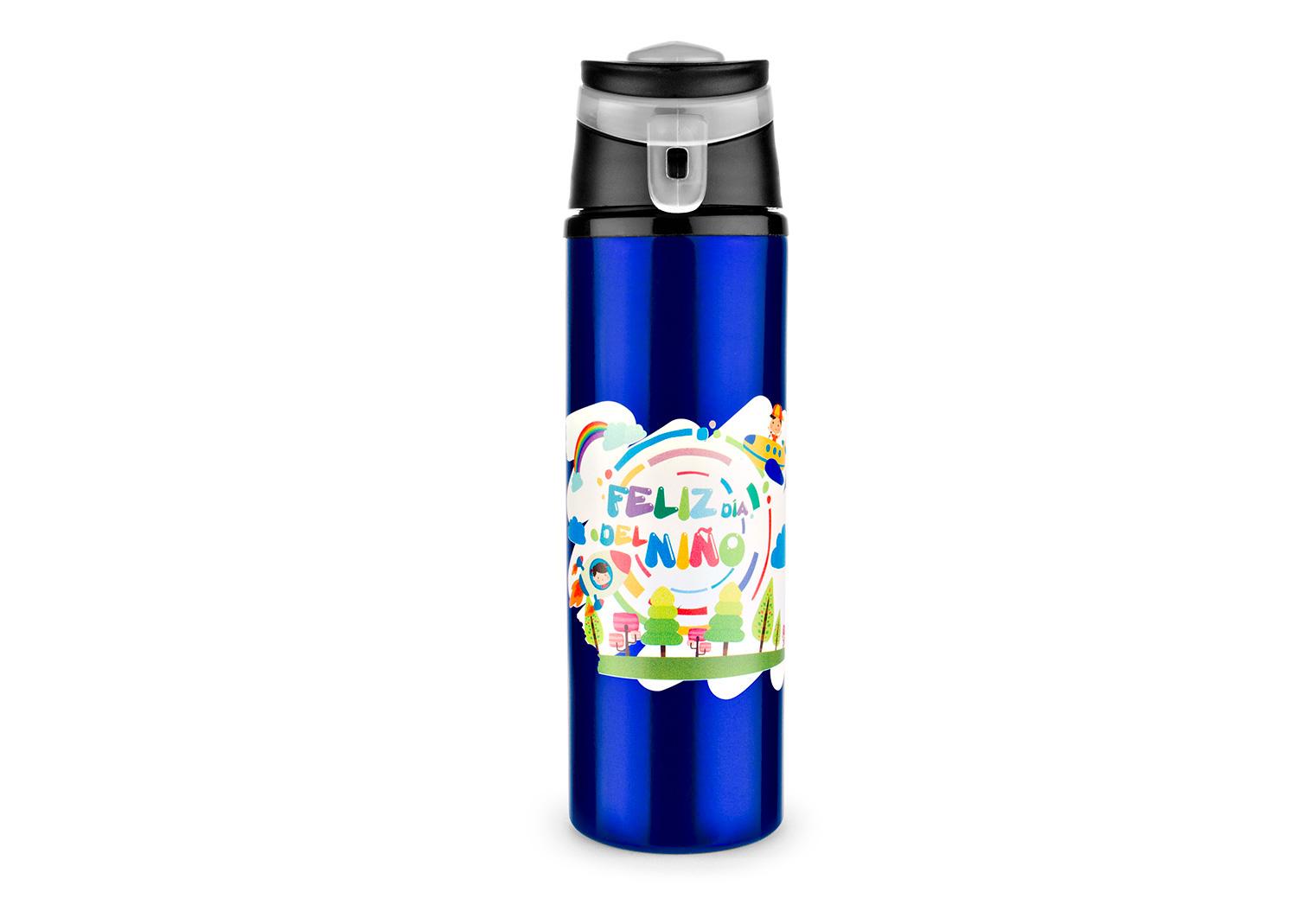 Botella en aluminio pull 650 ml / 22 oz Azul Rey miniatura 4