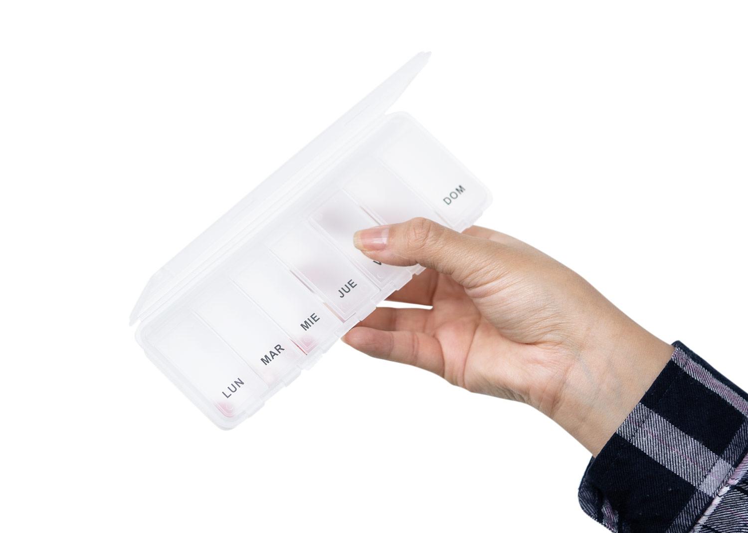 Pastillero pillkeeper Blanco front