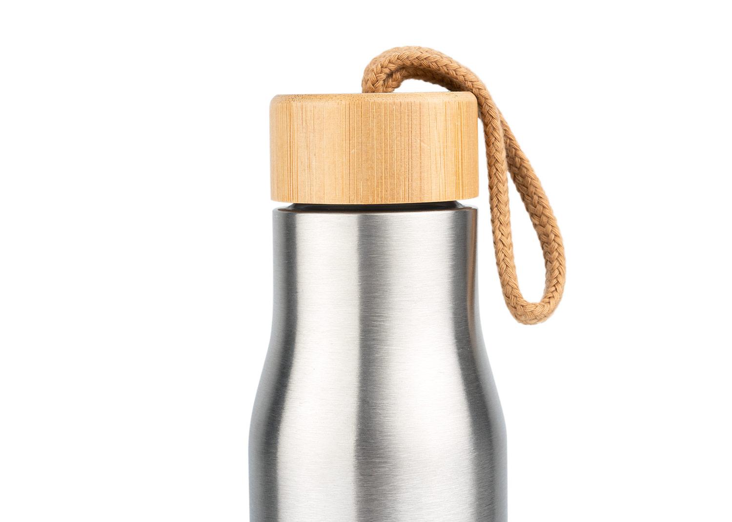Botella oozed 550 ml / 19 oz Plateado front