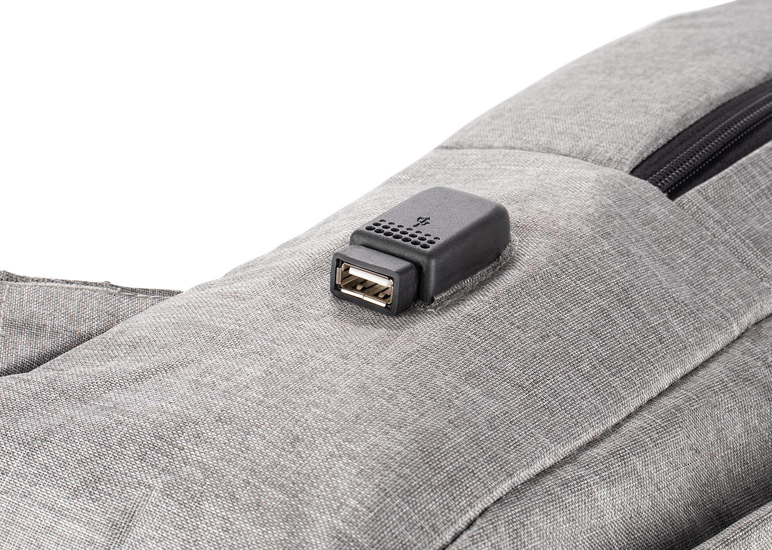 Morral charles 13 lts. Gris miniatura 4