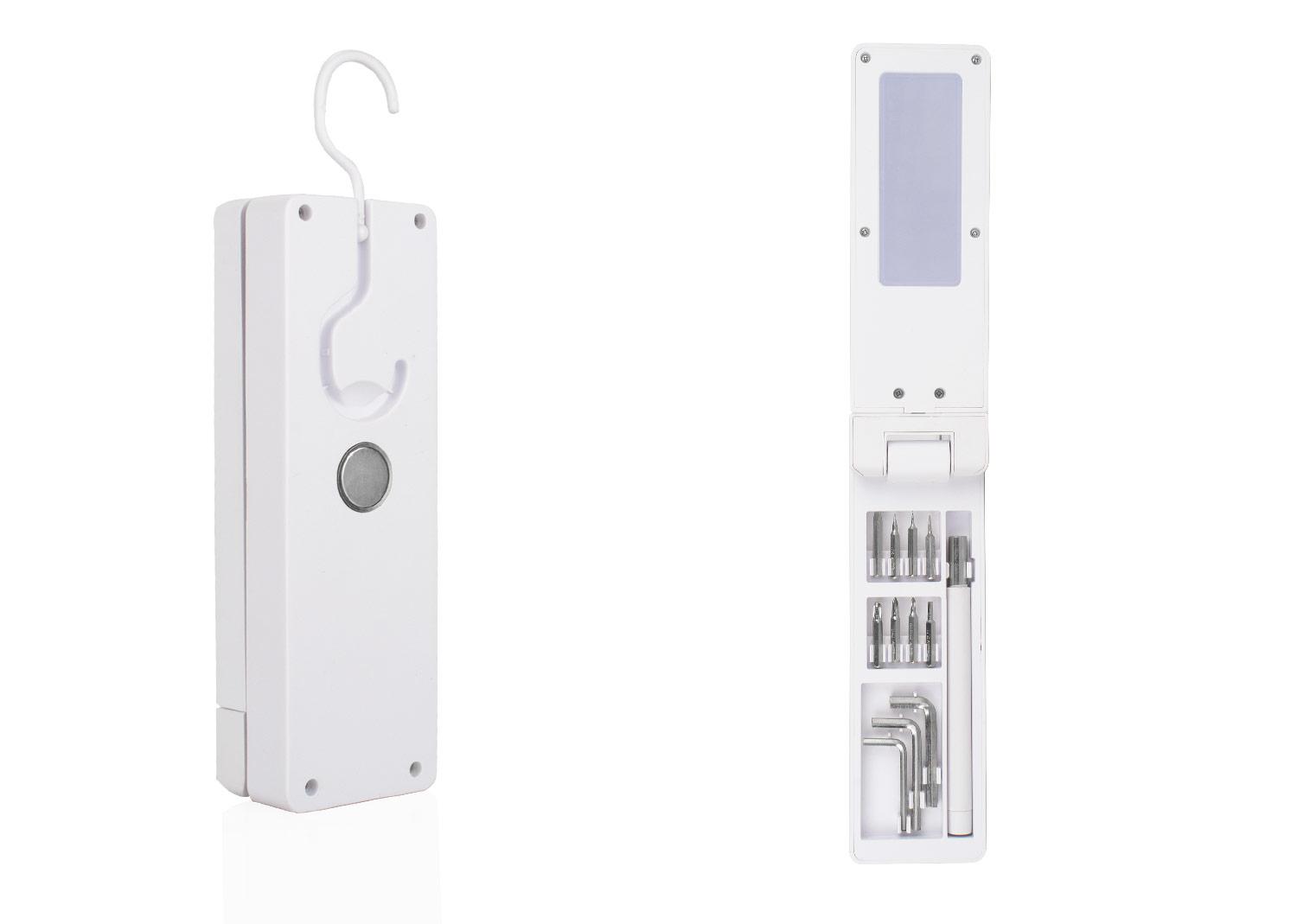 Set de herramientas con linterna edison Blanco miniatura 4