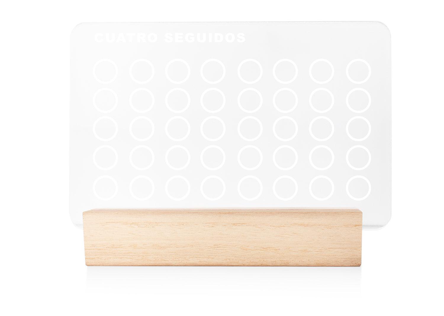 Juego 4 en linea rows Natural front