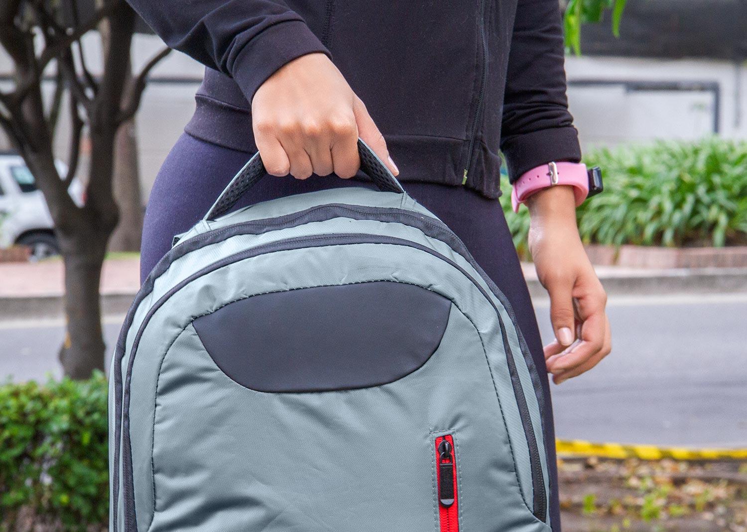 Morral portalaptop francis 15 lts. Gris miniatura 4