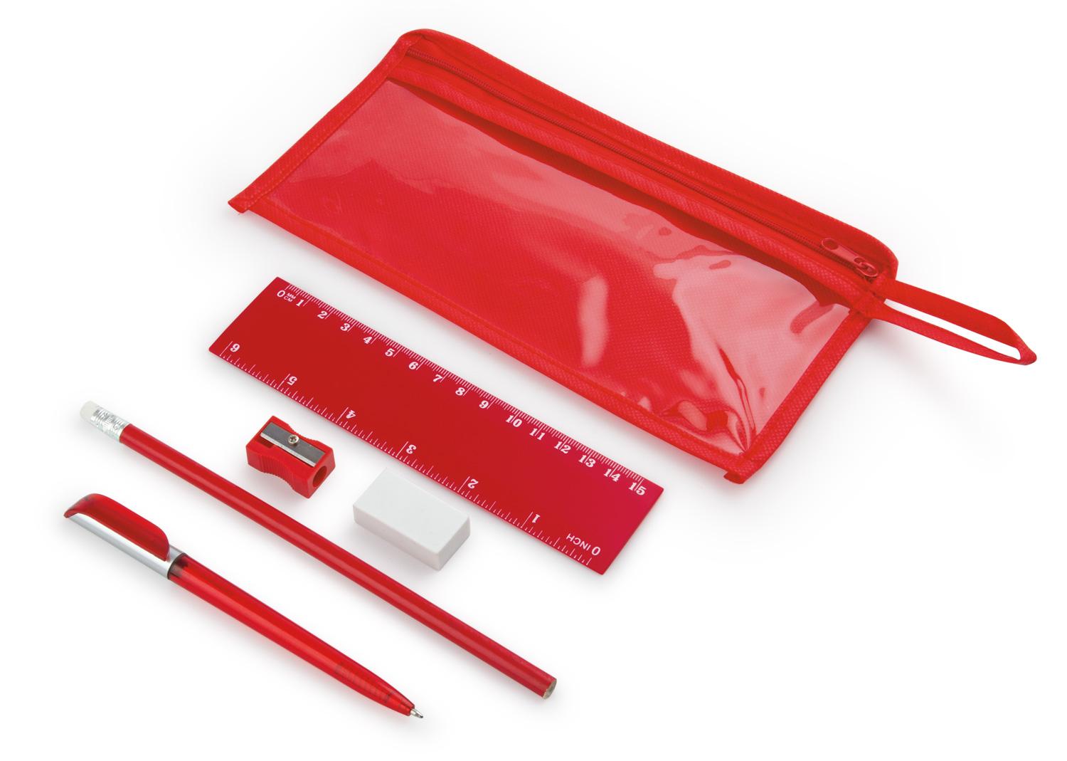 Cartuchera school Rojo front