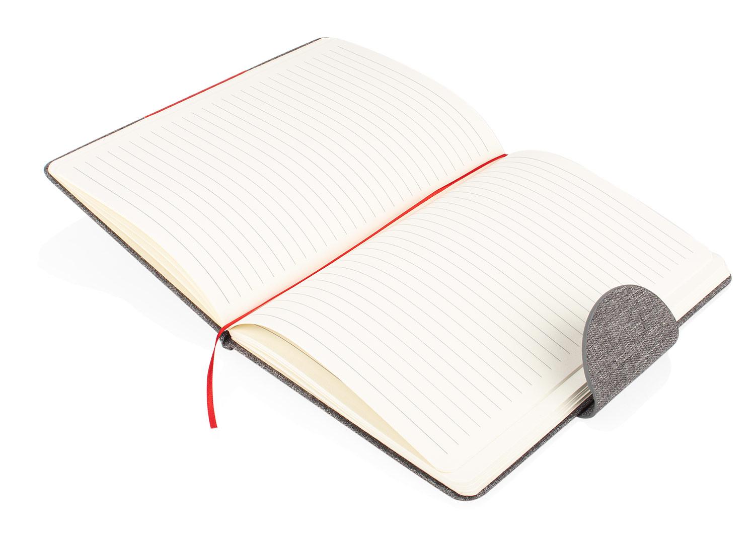 Libreta galilei Gris Claro / Rojo front