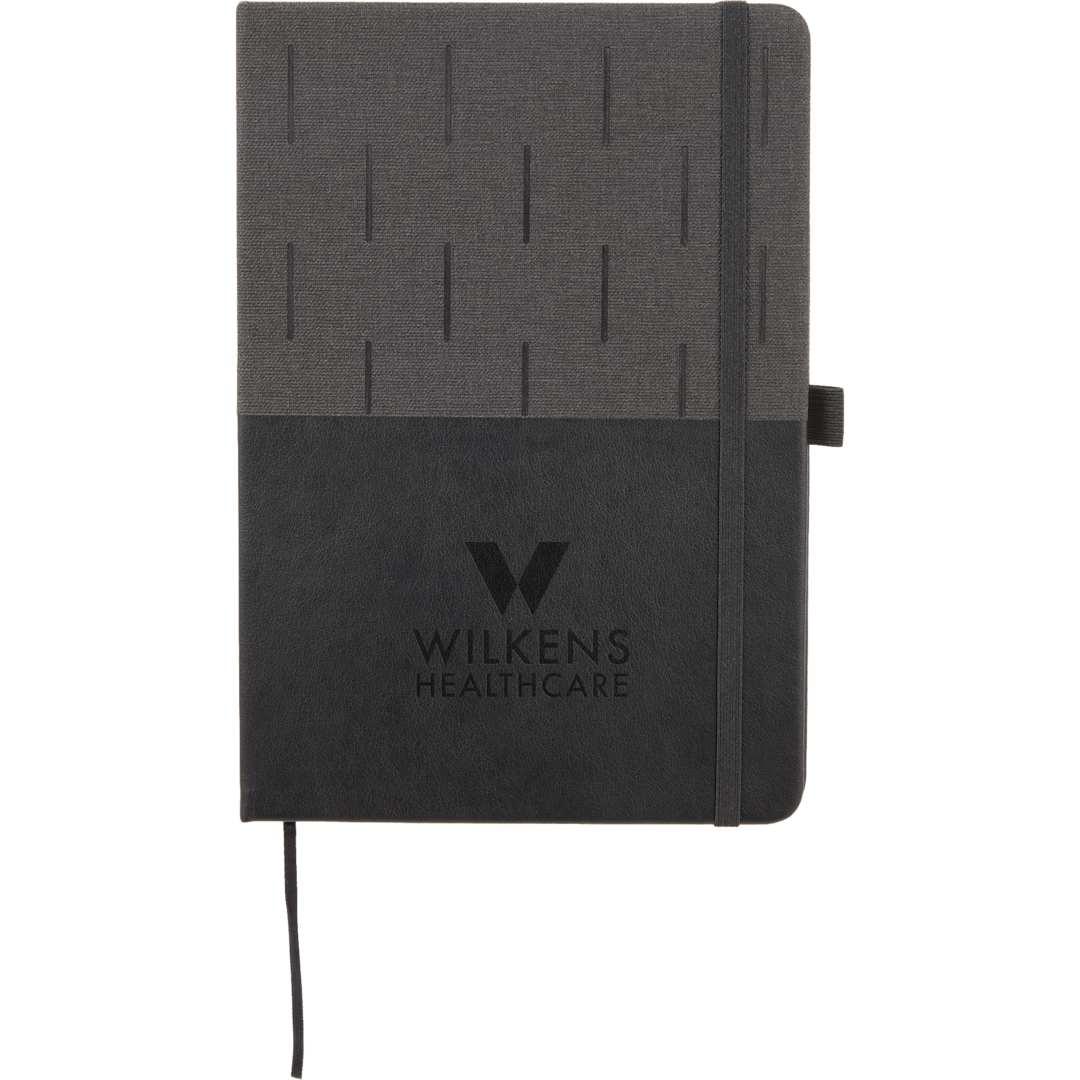 5.5 X 8.5 fsc® recycled chesapeake bound journal Black miniatura 8