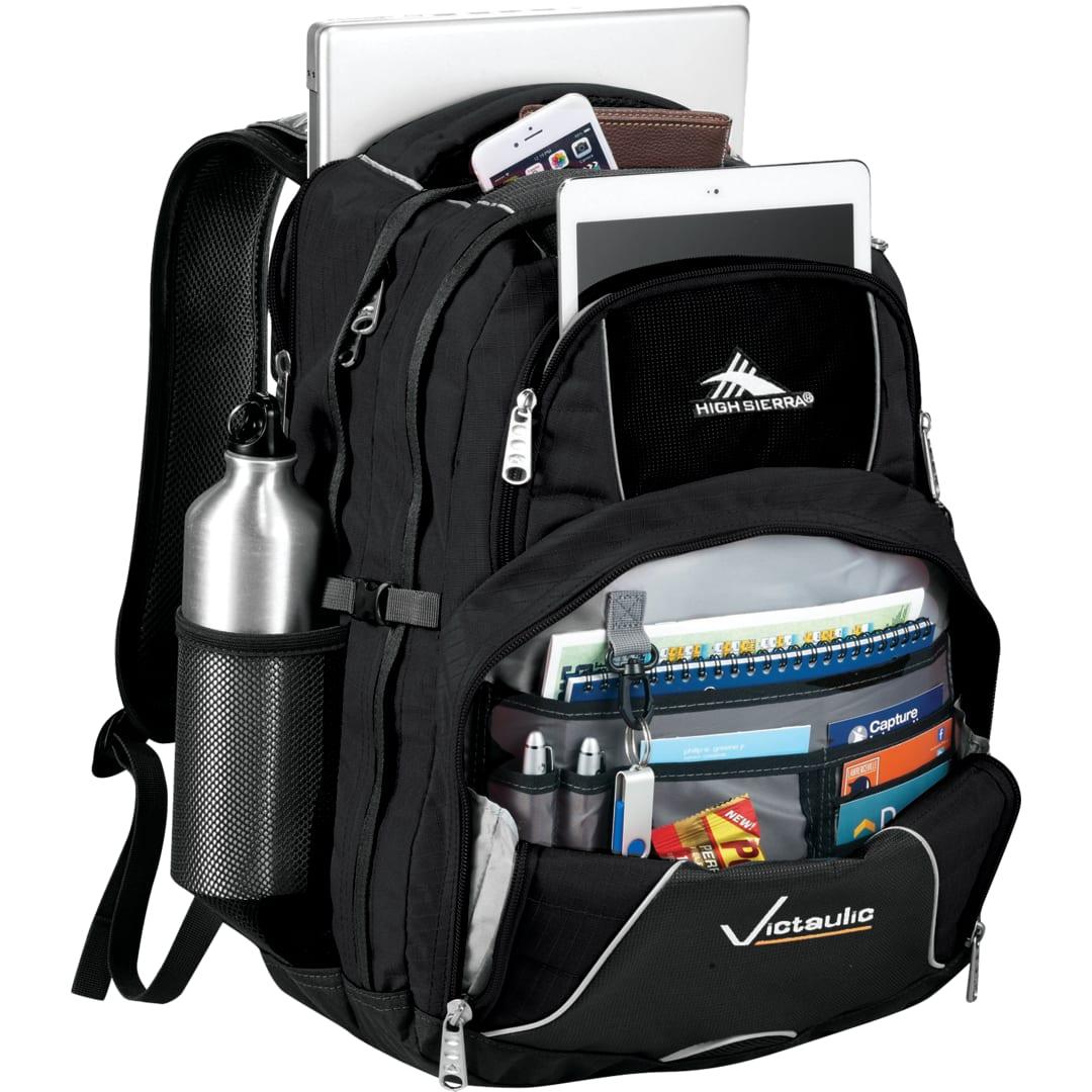 High sierra swerve 17 computer backpack Black miniatura 4