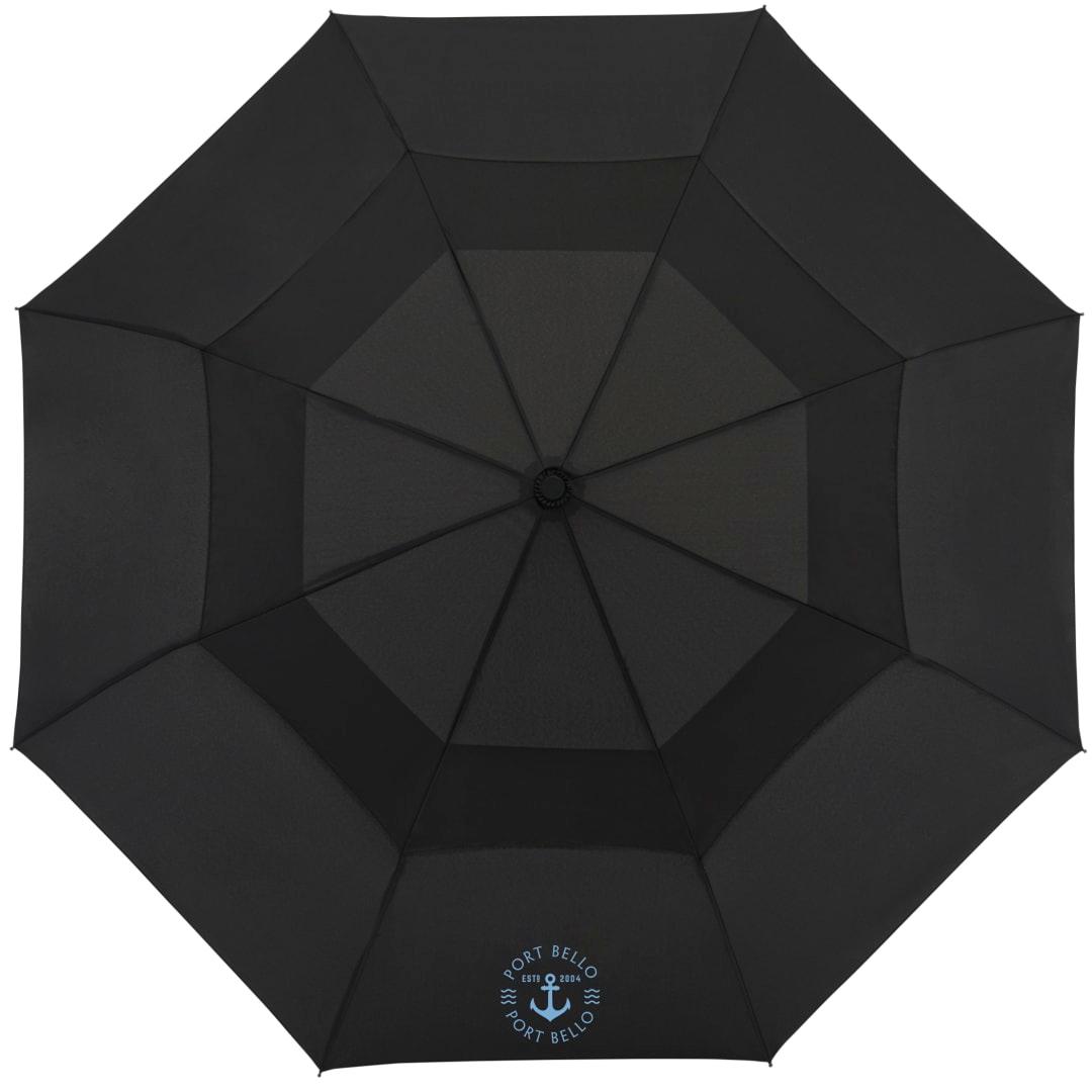 46 Recycled auto open umbrella Black miniatura 14