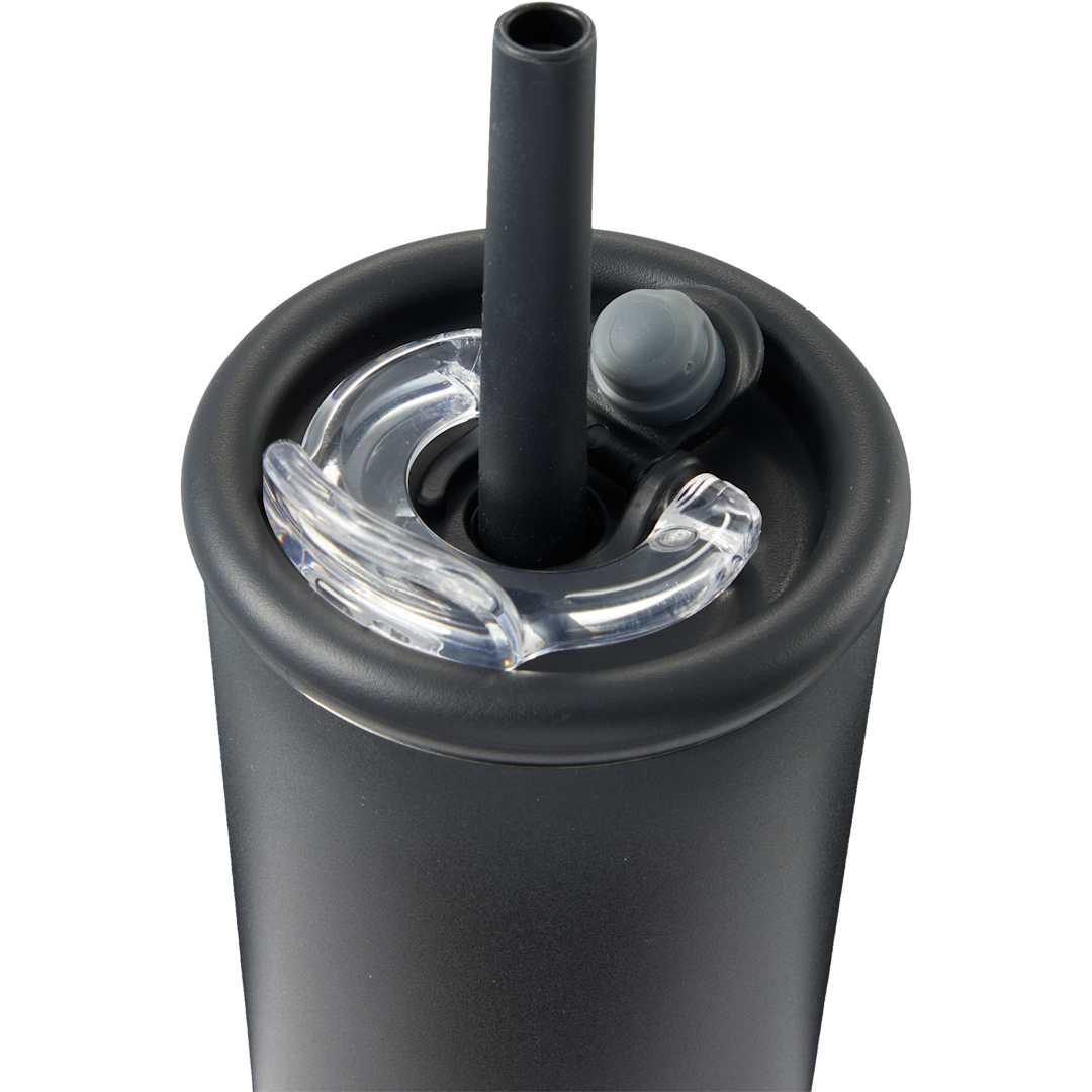 Kyser recycled vacuum tumbler w/ straw 20oz Black miniatura 11
