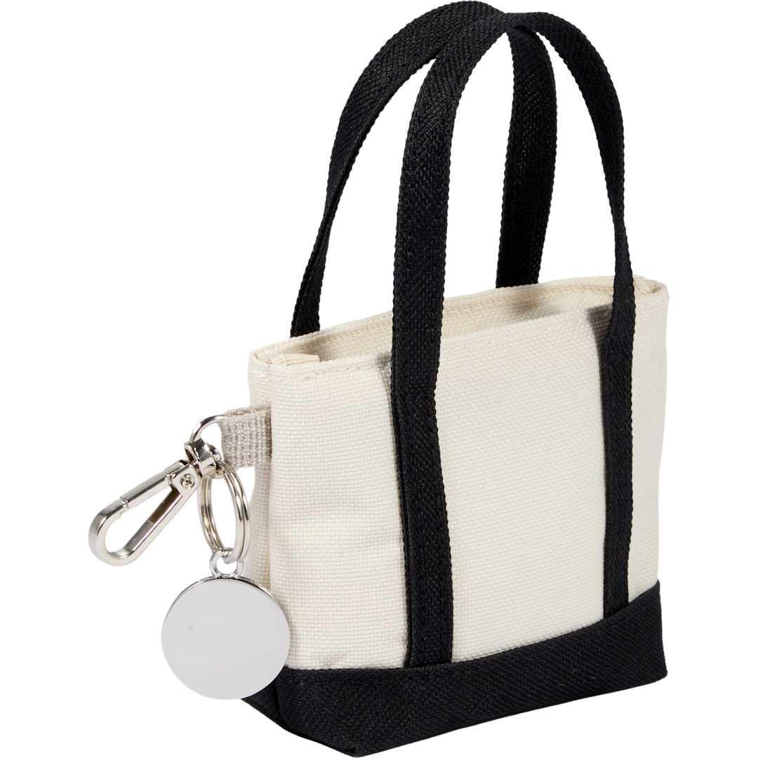 Mini tote bag charm Black miniatura 4