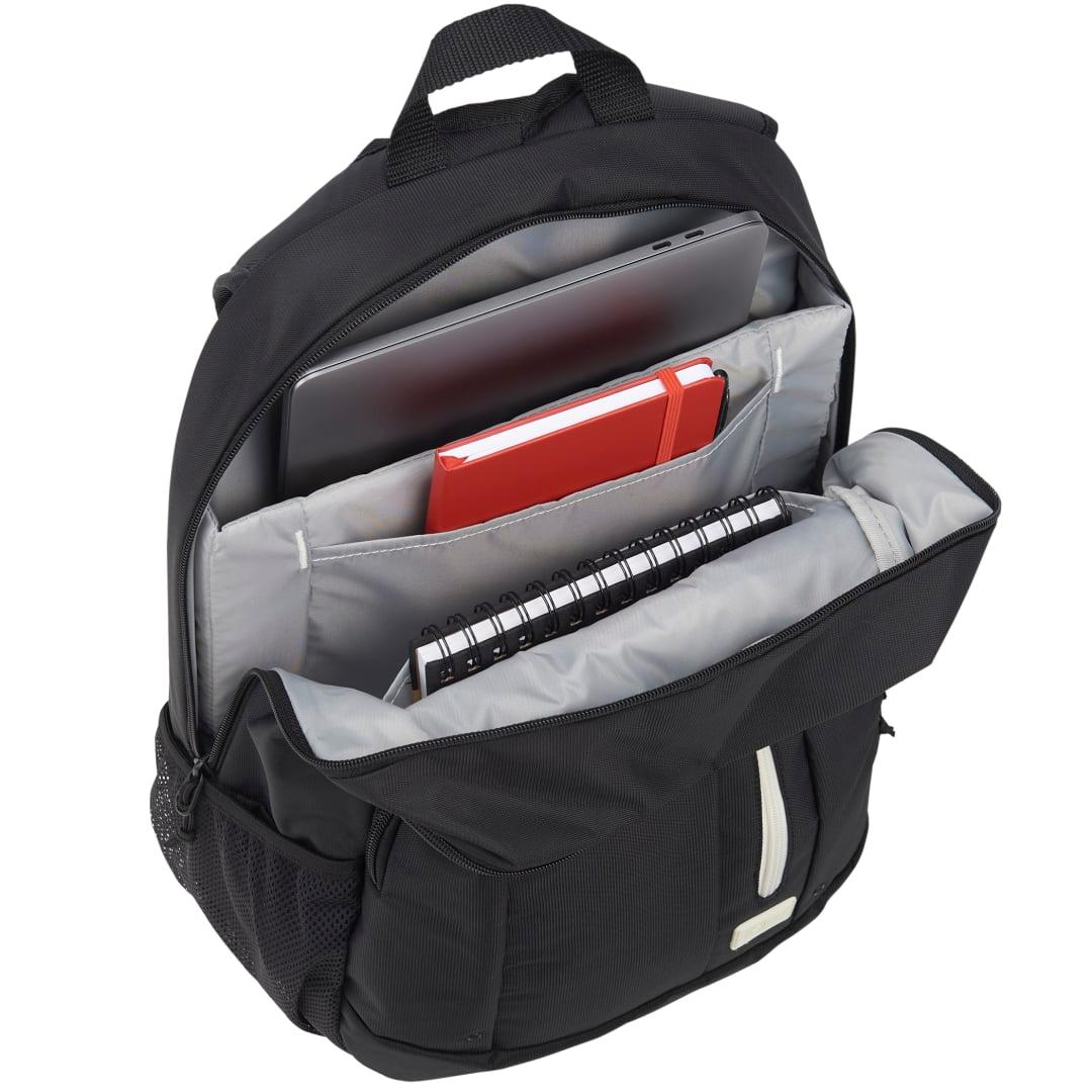 Case logic jaunt recycled 15 computer backpack Black front