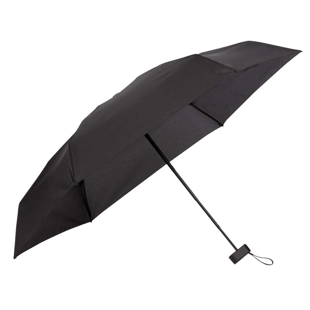 37 Compact travel umbrella with case Black front