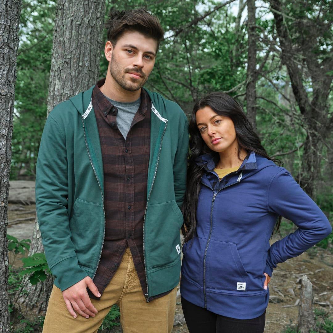 Roots73 canmore eco full zip hoody - womens Blue miniatura 7
