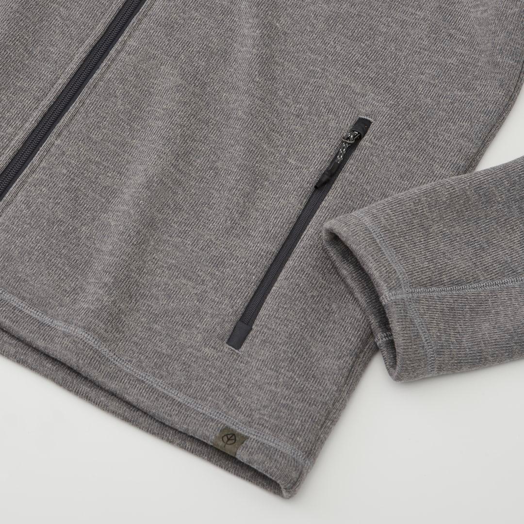 Darnell eco knit full zip - mens Grey miniatura 4
