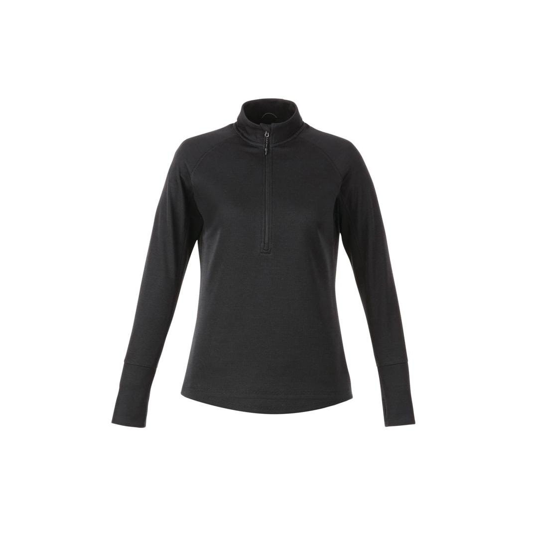 Womens crane knit half zip Blue miniatura 13