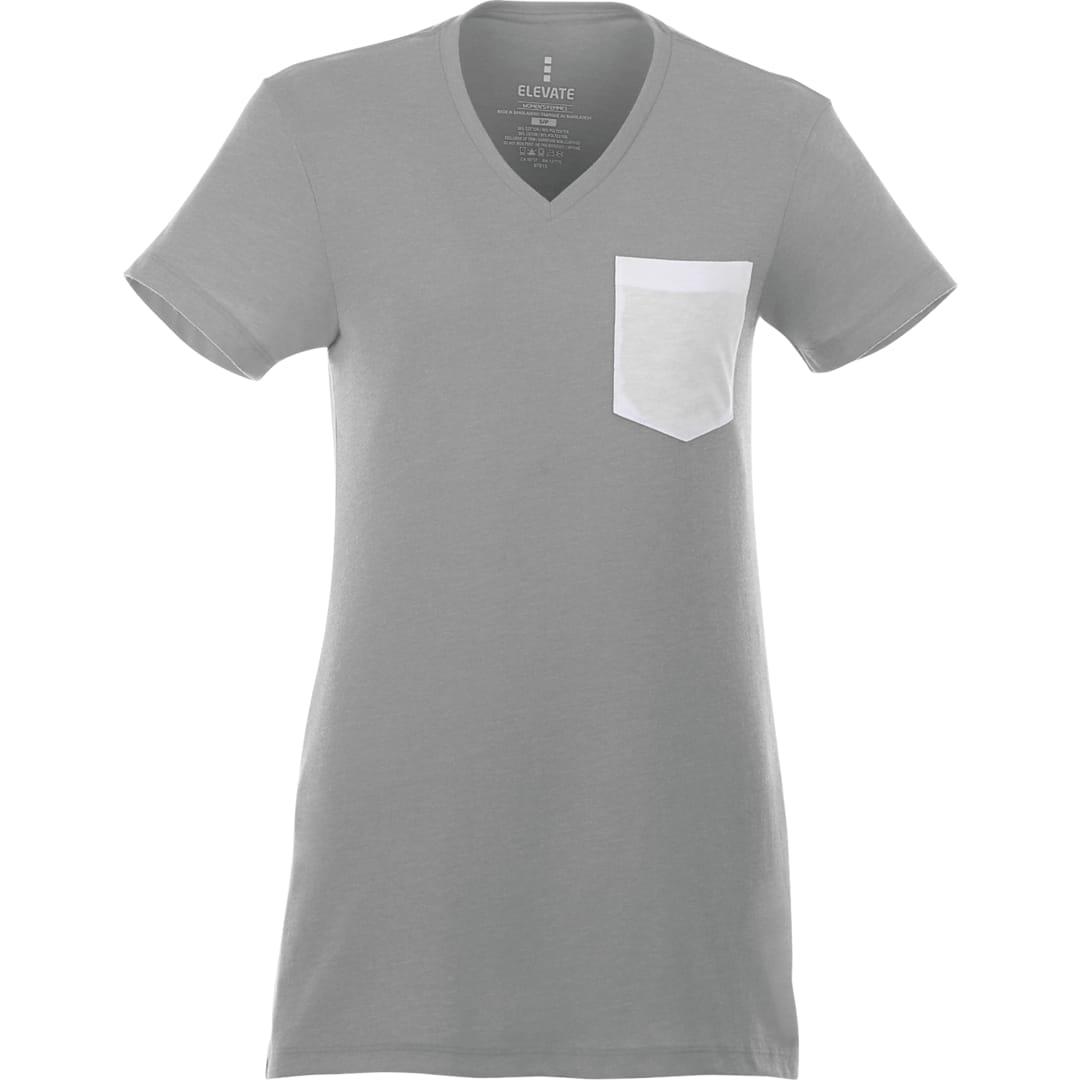 Womens monroe short sleeve pocket tee Sky Blue miniatura 14