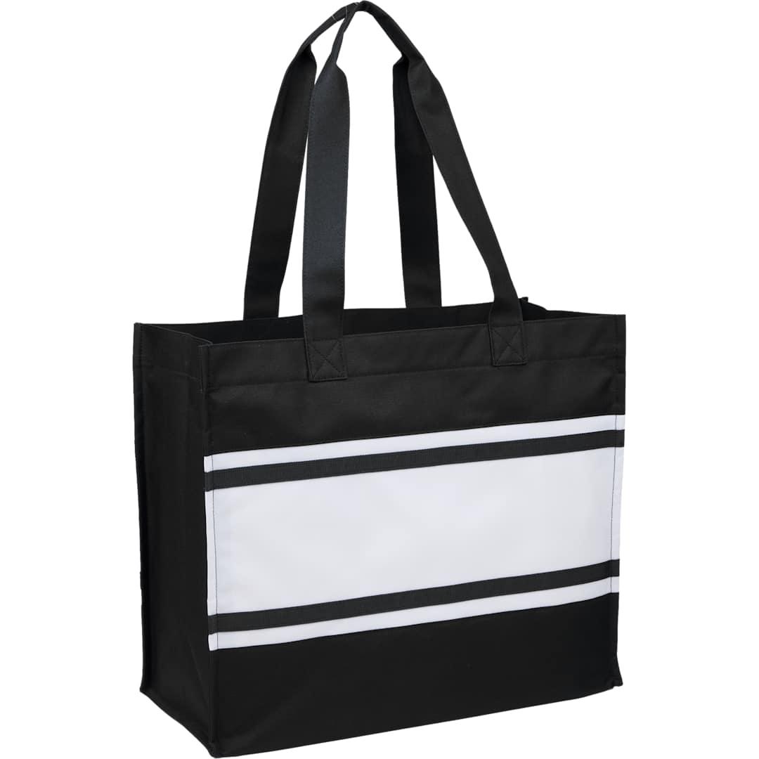 Varsity box tote Black miniatura 3