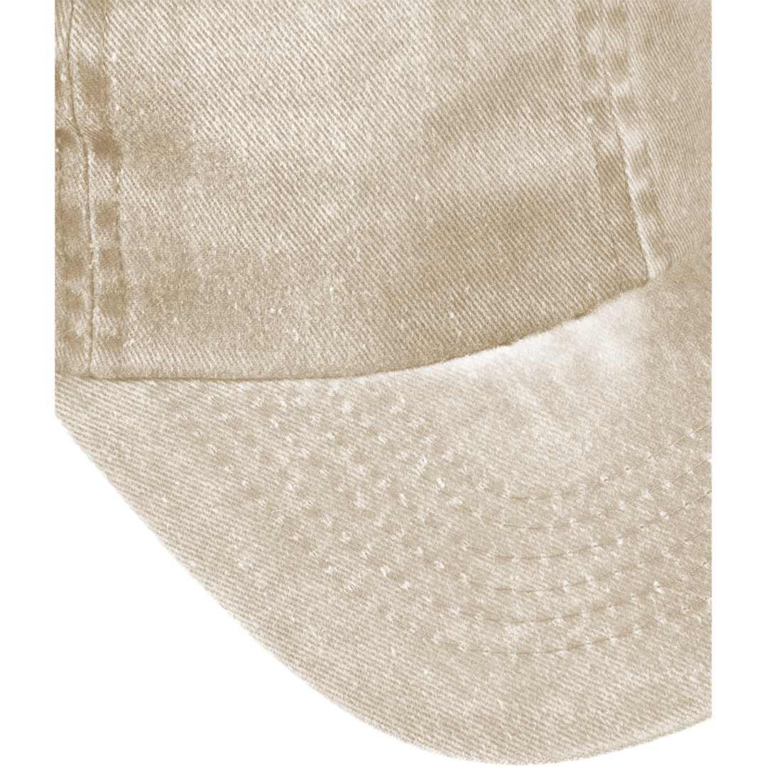 Recycled cotton washed 6 panel dad ballcap - unisex Khaki miniatura 6