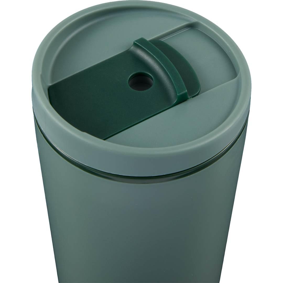 Santino recycled tumbler w/ dual function lid 16oz Black miniatura 46