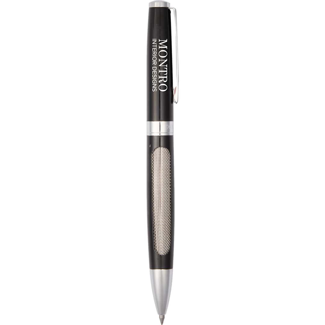 Luxe recycled stainless steel ballpoint Black miniatura 3