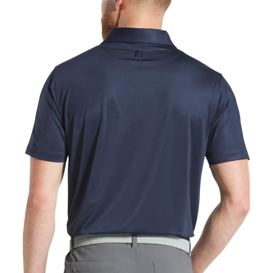 Footjoy mens tonal dot print polo Royal miniatura 15