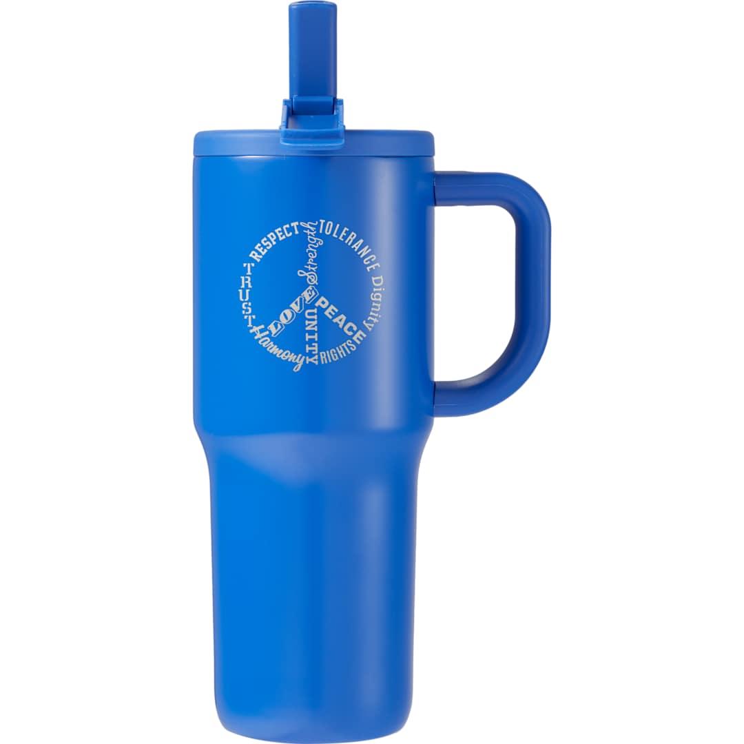 Alpine 30oz vac insul mug w/protective straw cover Bay Blue miniatura 10
