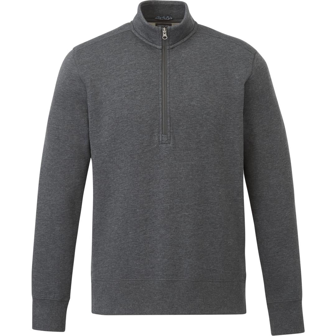 Mens dayton fleece half zip Black miniatura 13