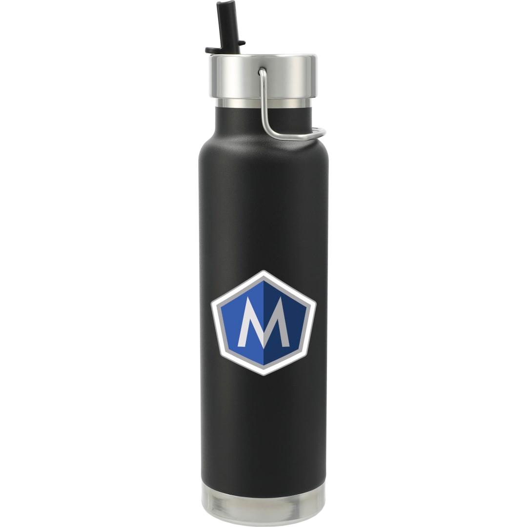 Thor copper vacuum insulated bottle 25oz straw lid Black miniatura 9