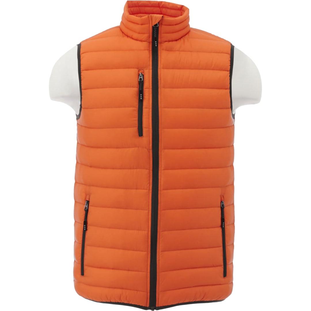 Mens whistler light down vest Black front