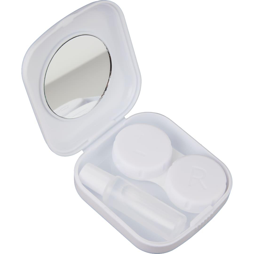 Recycled contact lens travel kit w mirror Black miniatura 15
