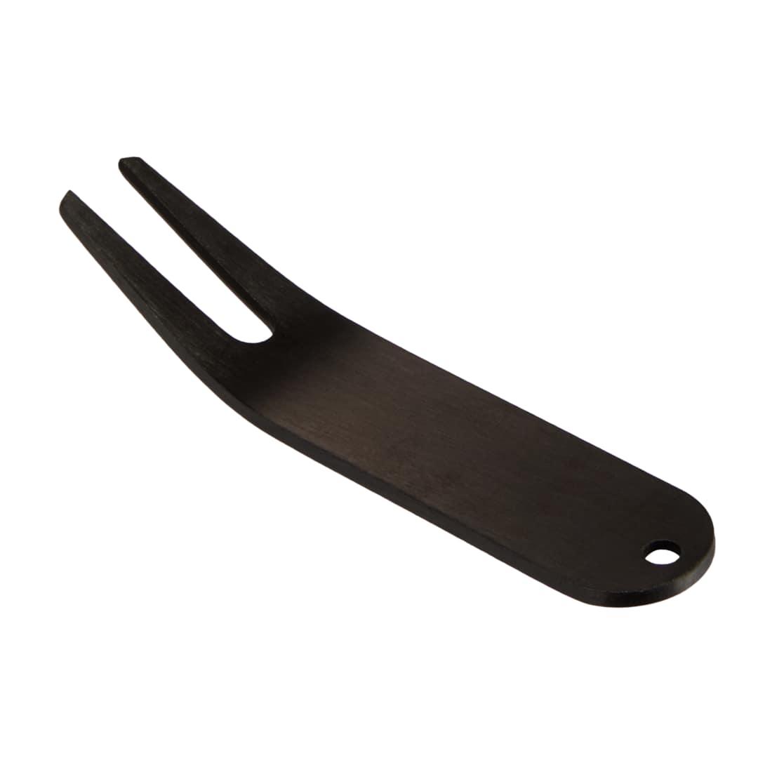 Classic metal divot tool Black front