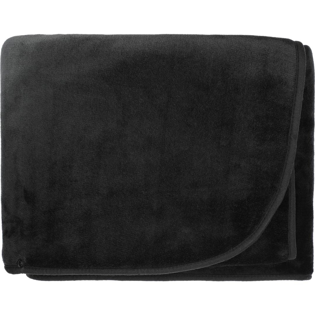 Oversized wearable wfh cozy fleece sherpa blanket Black miniatura 6