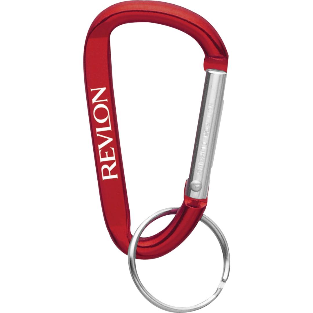 Small carabiner key ring Red miniatura 11