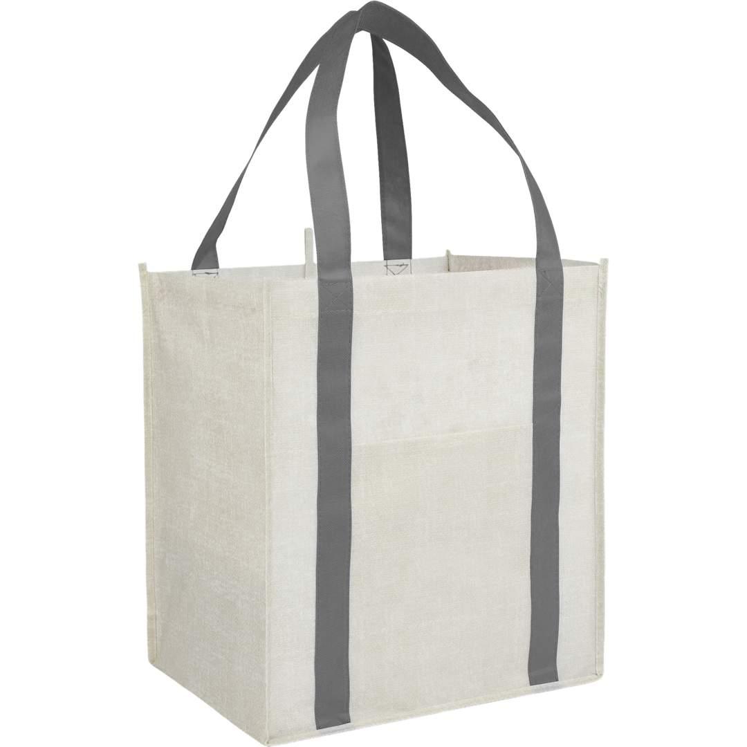 Neptune recycled non-woven grocery tote Black miniatura 10