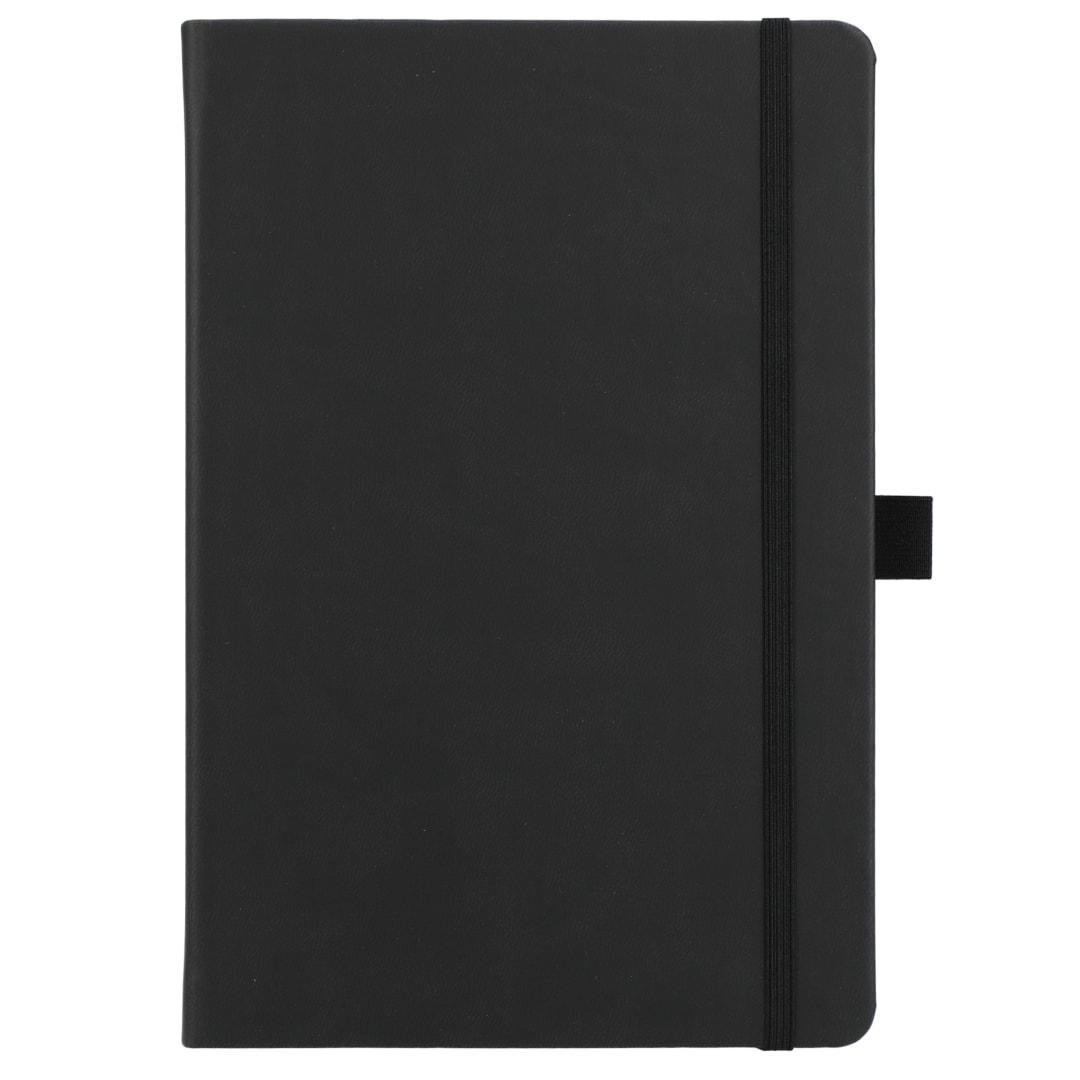 5.5 X 8.5 mano recycled hard bound journal Black miniatura 3