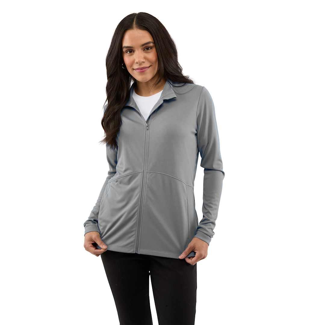 Dara knit full zip - womens Black front