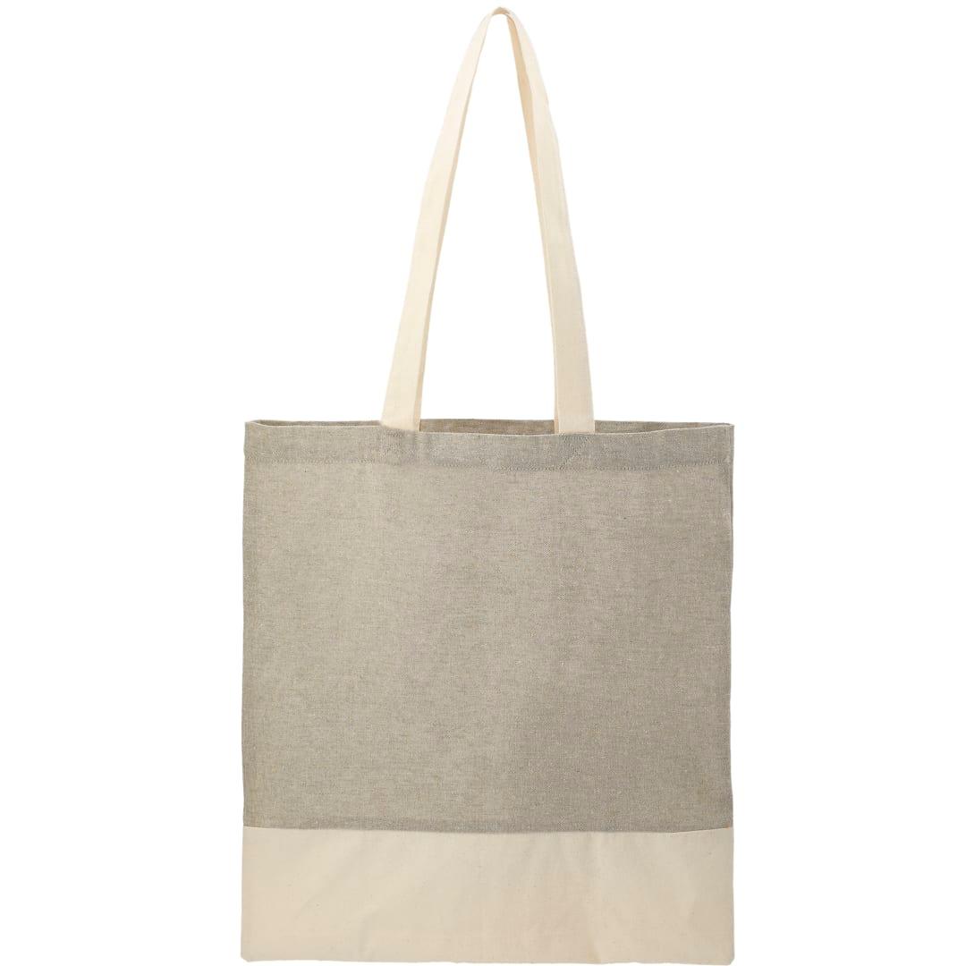 Split recycled 5oz cotton twill convention tote Grey miniatura 21