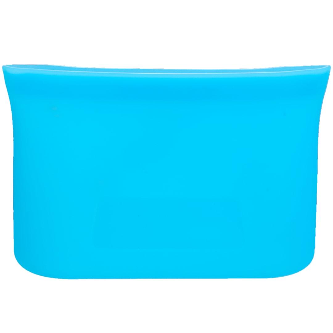 Zili silicone food storage bag 8oz Blue front