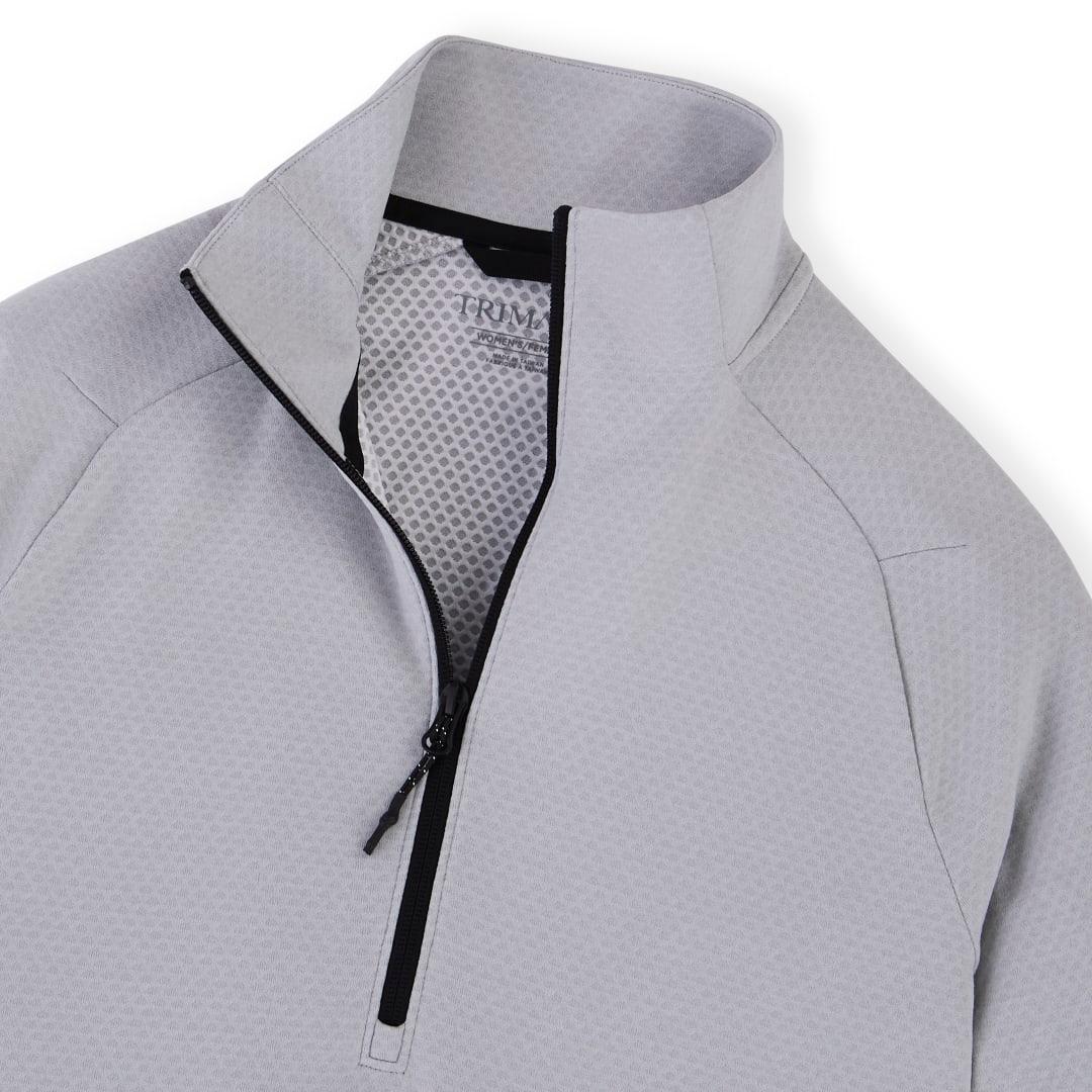 Womens asgard eco knit half zip Silver miniatura 5